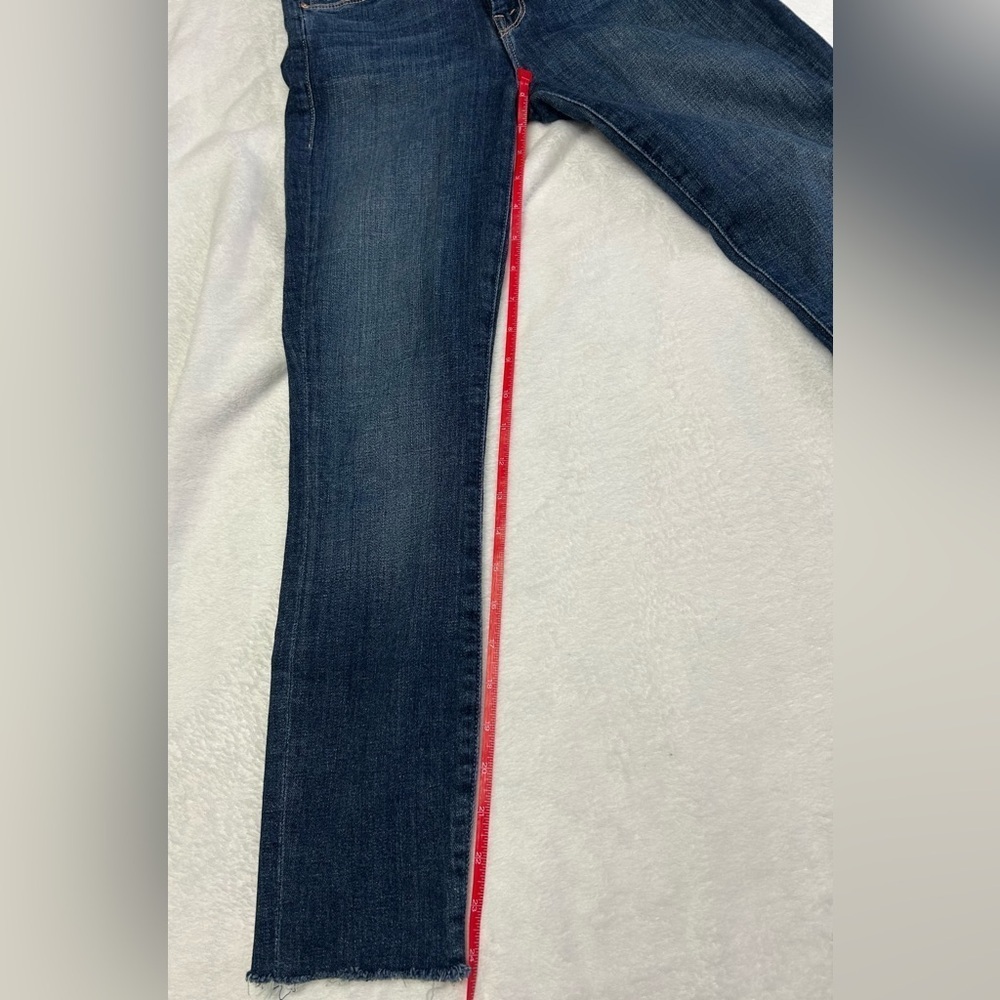 Mother Denim Women’s Sz 24 or 0/2 Ankle Fray Skinny Rockabilly Punk Jeans - Picture 10 of 16